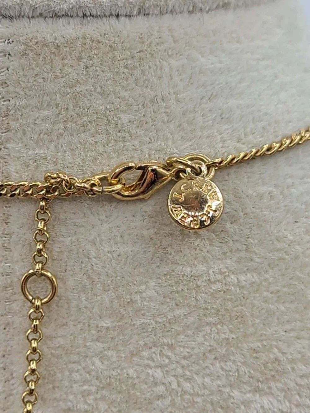 J Crew Gold Tone Charm Necklace Like New - Picture 5 of 11